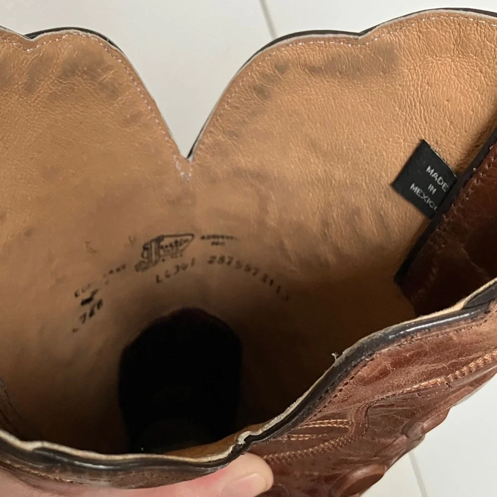 Women’s Justin 13 “ western boots . Brown Sophia style L4341 size 7 B - Picture 6 of 7